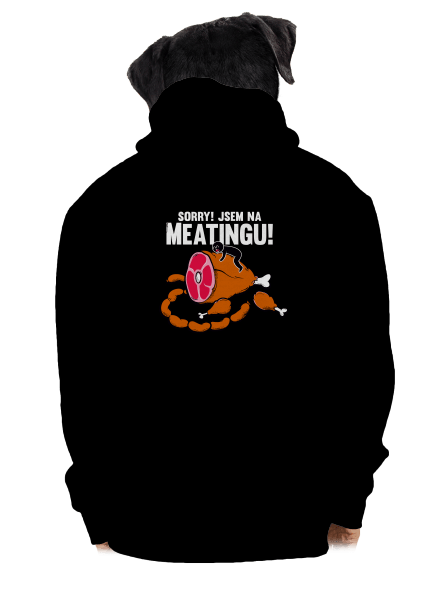 Meating pánská mikina na zip Black