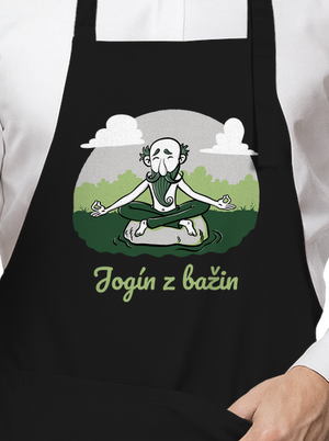 Jogín z bažin zástěra Black