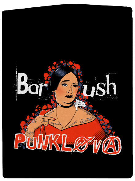 Barush Punklova dámská mikina na zip Black