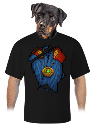 Doctor Inside unisex tričko oversized Black