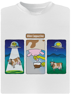 Alien Cappuccino dětské sportovní tričko White