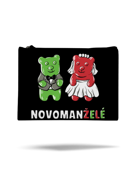 Novomanželé z želé taštička Black