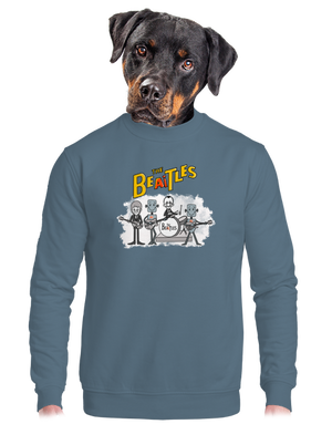 unisex mikina bez kapuce