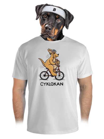 Cyklokan pánské sportovní tričko White
