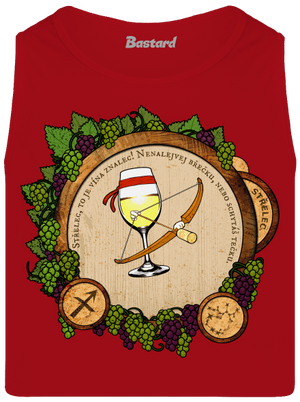 Vinný horoskop: Střelec pánské tílko Red