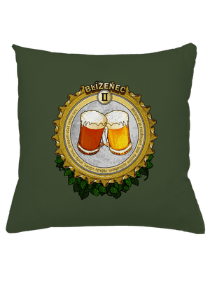 Pivní horoskop: Blíženec polštář Olive Green