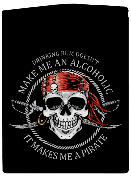 Pirát  dámská mikina na zip Black