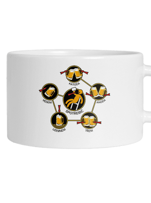 Pivní obvody hrnek makronka White