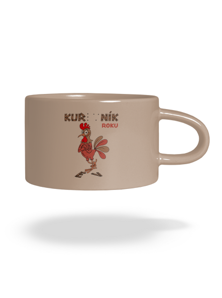 Kur(ev)ník roku hrnek makronka Brown Macaron