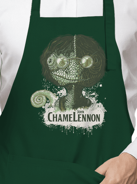 ChameLennon zástěra Bottle Green