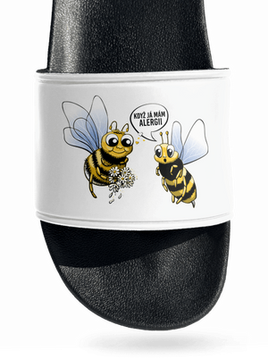 Alergická včelka pantofle White