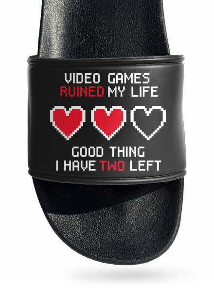 Video games pantofle Black