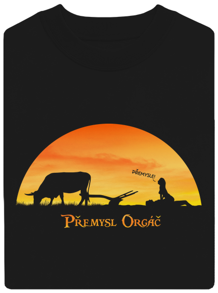 Přemysl Orgáč unisex mikina bez kapuce Black