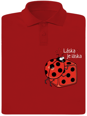 Láska je láska pánská polokošile Red Mal