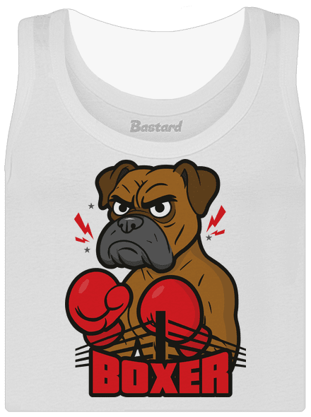 Boxer dámské tílko klasické White