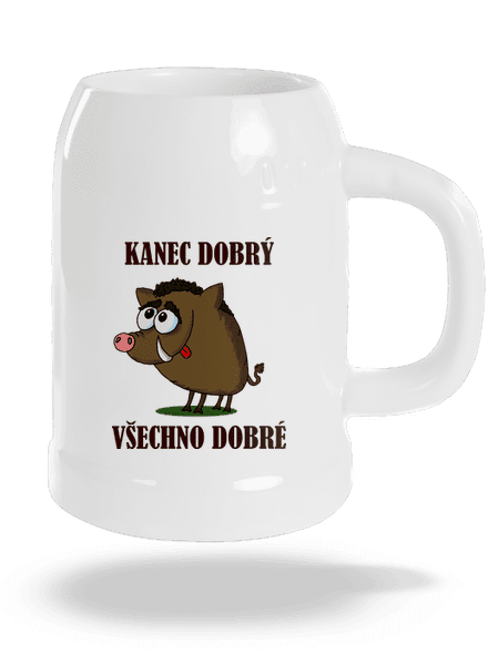 Kanec dobrý půllitr White