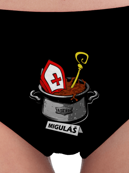 Miguláš dámské kalhotky Black