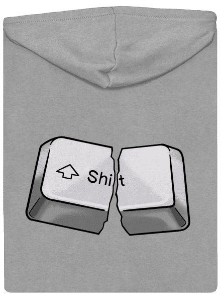 Shift pánská mikina na zip Light Melange