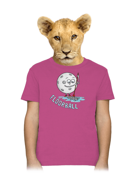 Floorball dětské tričko Fuchsia