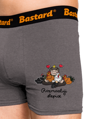 Rozmazluji slepice boxerky Gray Melange