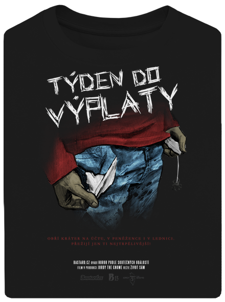 B13: Týden do výplaty unisex tričko oversized Black