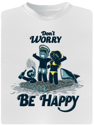 Don't worry dětské sportovní tričko White