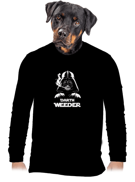 Darth Weeder pánské dlouhý rukáv Black