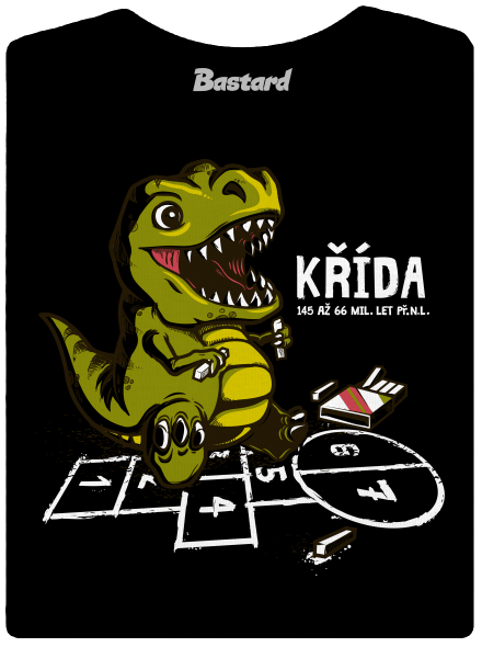 Křída dámské tričko Black
