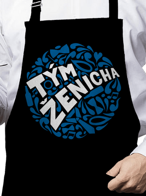 Tým ženicha zástěra Black