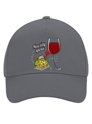 Navždy spolu kšiltovka baseballka Graphite grey