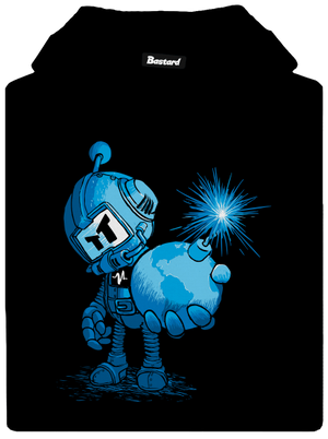 Časovaná bomba dámská mikina klokanka Black