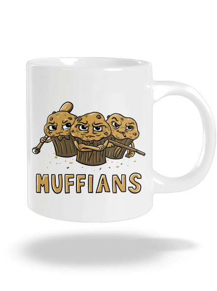 Muffians velký hrnek White