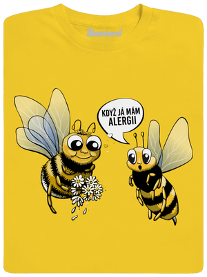 Alergická včelka pánské tričko Gold