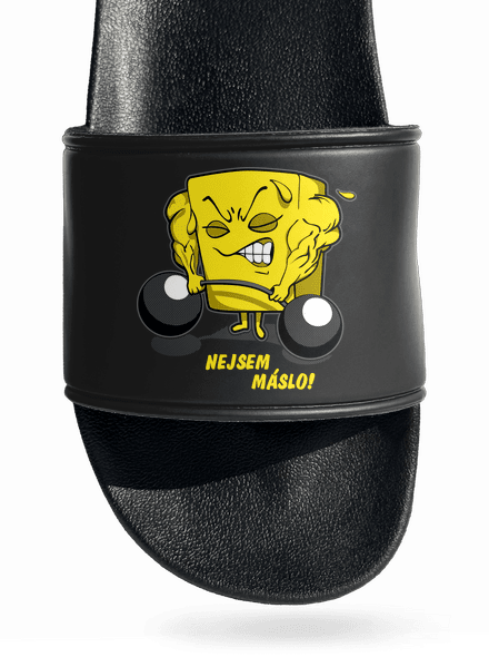 Nejsem máslo pantofle Black