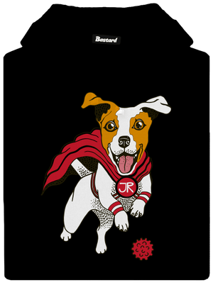 Jack Russell pánská mikina klokanka Black