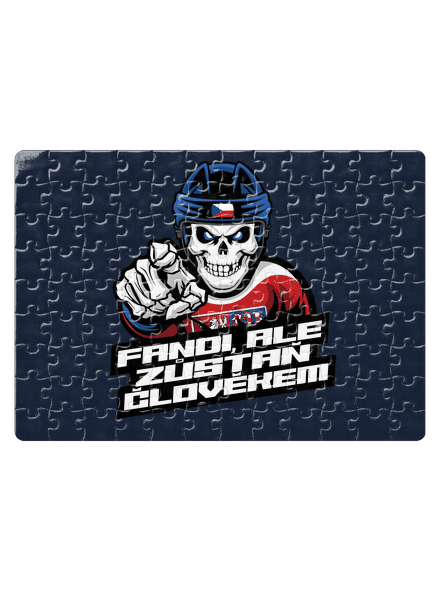 Fandi, ale zůstaň člověkem puzzle White