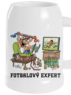 Fotbalový expert půllitr White
