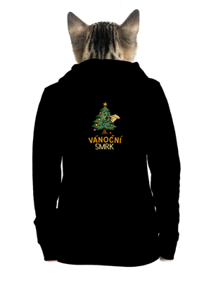 Vánoční smrk dámská mikina na zip Black