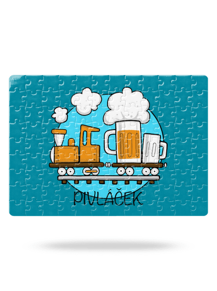 Pivláček puzzle White