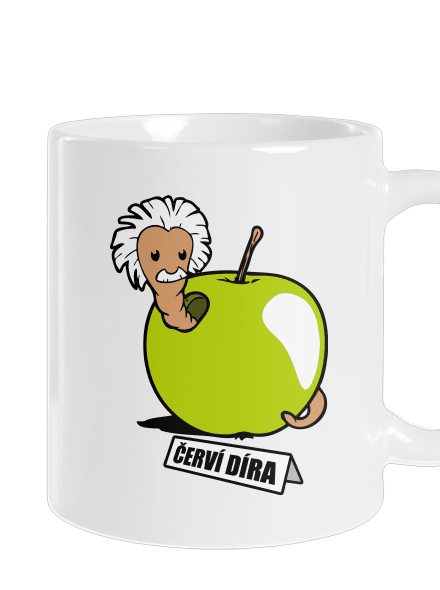 Červí díra klasický hrnek White