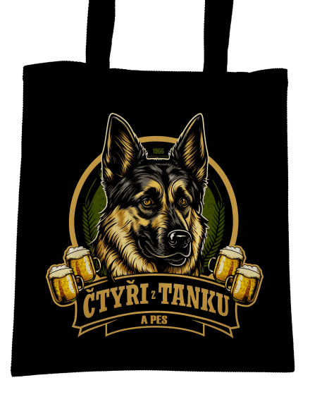 Čtyři z tanku a pes taška Black