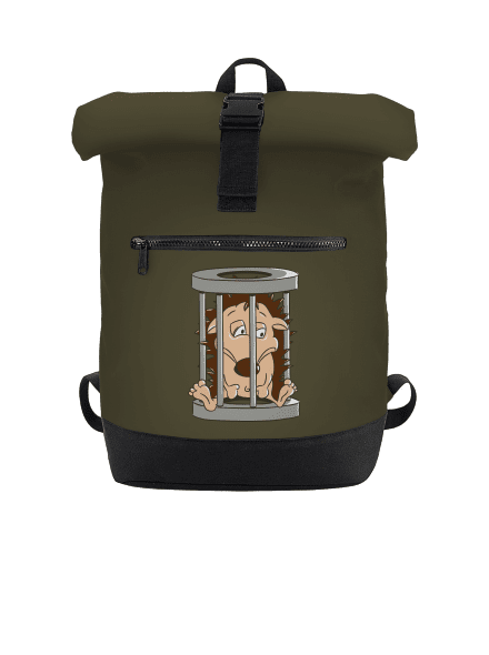 Ježeček v kleci batoh Military Green
