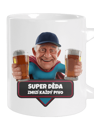 Super děda velký hrnek White