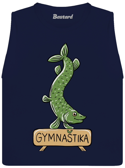 Gymnaštika dámské tílko volné Navy