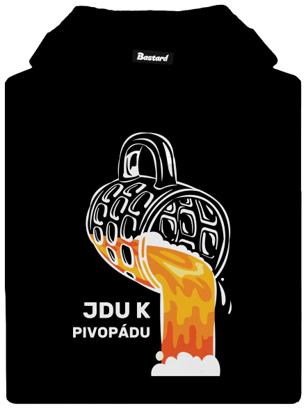 Pivopád dámská mikina klokanka Black