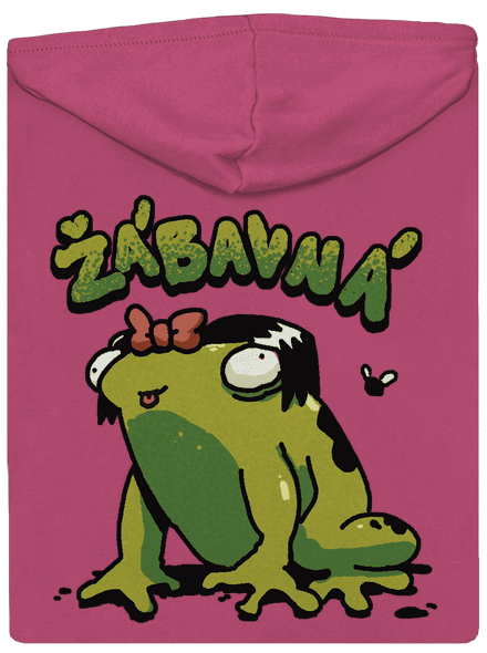 Žábavní dámská mikina na zip Magenta