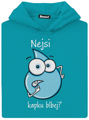 Nejsi kapku blbej dětská mikina klokanka Hawaiian Blue