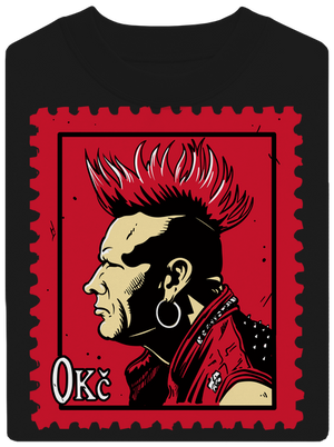 Známka punku unisex mikina bez kapuce Black