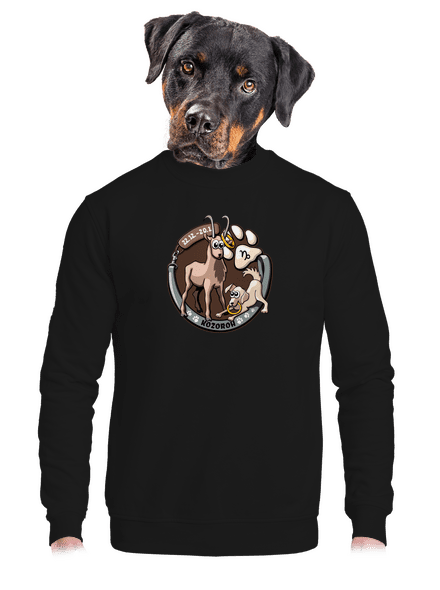 Psí horoskop: Kozoroh unisex mikina bez kapuce Black
