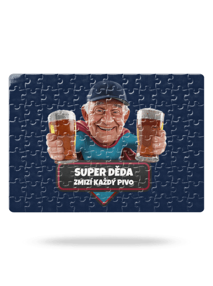 Super děda puzzle White